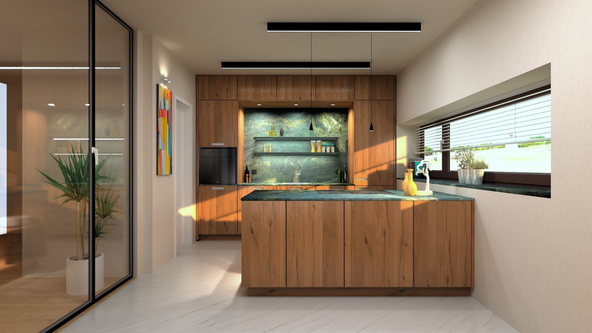 Küchenstudio Schwabach schwarze Küche